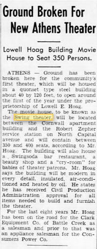 Swing Theatre (Quonset Hut Theater) - Oct 22 1946